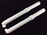DAB PRODUCTS TECH TRIALS FULL LENGTH FORK GUARDS COVERS WHITE - Trials Bike Breakers UK