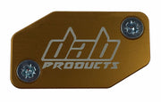 DAB PRODUCTS BRAKTEC PATTERN FRONT BRAKE MASTER CYLINDER COVER & SCREWS GOLD - Trials Bike Breakers UK