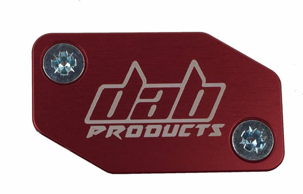 DAB PRODUCTS BRAKTEC PATTERN CLUTCH MASTER CYLINDER COVER & SCREWS RED - Trials Bike Breakers UK