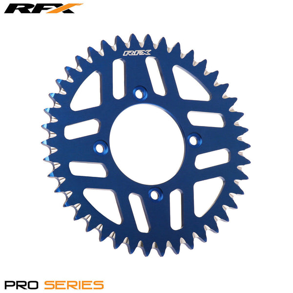 RFX PRO SERIES  4 BOLT REAR TRIALS SPROCKET 43 TEETH BLUE - Trials Bike Breakers UK