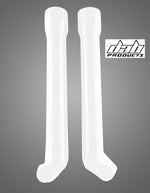 Load image into Gallery viewer, DAB PRODUCTS MARZOCCHI  LOWER FORK GUARDS WHITE FOR GAS GAS OSSA JOTAGAS - Trials Bike Breakers UK
