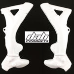 Load image into Gallery viewer, DAB PRODUCTS TRS ONE RR WHITE PLASTIC FRAME COVERS PROTECTORS 1PR - Trials Bike Breakers UK
