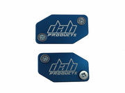 DAB PRODUCTS BRAKTEC PATTERN MASTER CYLINDER COVERS & SCREWS BLUE 1PR - Trials Bike Breakers UK
