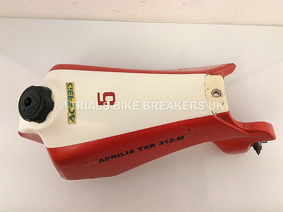 APRILIA TXR 312M  FUEL PETROL TANK WITH TAP & CAP - Trials Bike Breakers UK