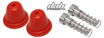 Load image into Gallery viewer, DAB PRODUCTS AJP/GRIMECA MASTER CYLINDER RUBBER BOOTS &amp; PLUNGER SET RED 1PR - Trials Bike Breakers UK
