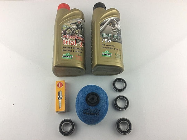 GAS GAS TXT PRO ALL MODELS 125-300cc 2002-2018 SERVICE KIT (1) INC OILS BEARINGS - Trials Bike Breakers UK