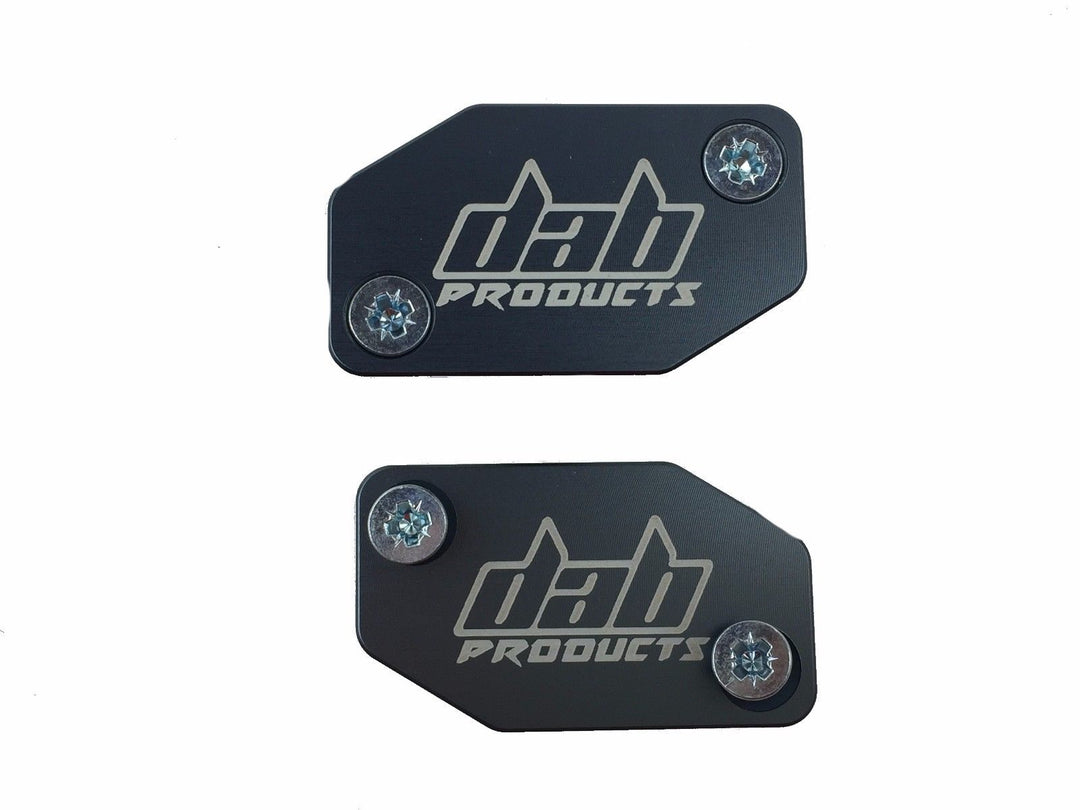 DAB PRODUCTS BRAKTEC PATTERN MASTER CYLINDER COVERS & SCREWS GREY 1PR - Trials Bike Breakers UK