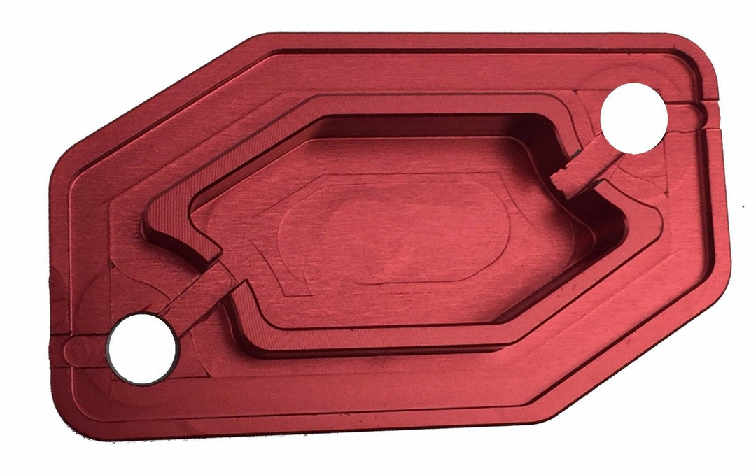 DAB PRODUCTS BRAKTEC PATTERN FRONT BRAKE MASTER CYLINDER COVER & SCREWS RED - Trials Bike Breakers UK