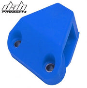 DAB PRODUCTS TRIALS ANGLED CHAIN TENSIONER PAD WITH SCREWS & NUTS      BLUE - Trials Bike Breakers UK