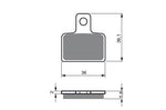 Load image into Gallery viewer, DAB PRODUCTS TRIALS PERFORMANCE REAR BRAKE PADS TO FIT SCORPA TRIALS MODELS 01&gt; - Trials Bike Breakers UK
