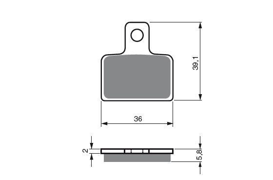 DAB PRODUCTS TRIALS PERFORMANCE REAR BRAKE PADS TO FIT SCORPA TRIALS MODELS 01> - Trials Bike Breakers UK