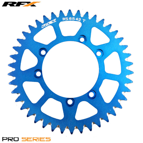RFX PRO SERIES 6 BOLT REAR TRIALS SPROCKET 42 TEETH BLUE FITS GAS GAS & SHERCO - Trials Bike Breakers UK