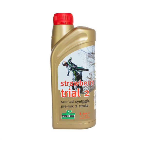 ROCK OIL TRIALS  2T STRAWBERRY OIL 1LTR - Trials Bike Breakers UK