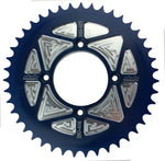Load image into Gallery viewer, DAB PRODUCTS 4 BOLT REAR FIM STYLE TRIALS SPROCKET 43T BLUE - Trials Bike Breakers UK
