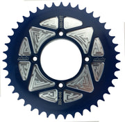 DAB PRODUCTS 4 BOLT REAR FIM STYLE TRIALS SPROCKET 43T BLUE - Trials Bike Breakers UK