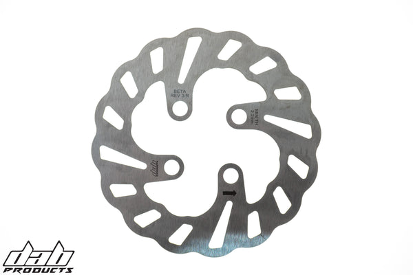 DAB PRODUCTS WAVY REAR BRAKE DISC FOR BETA REV3 MODELS 2003-2008 125CC TO 270CC - Trials Bike Breakers UK