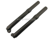 DAB PRODUCTS TECH TRIALS FULL LENGTH FORK GUARDS COVERS CARBON WEAVE LOOK - Trials Bike Breakers UK