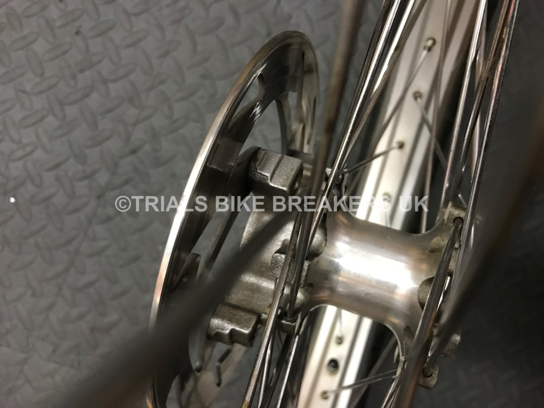 2004>2015 GAS GAS PRO FRONT WHEEL WITH DISC & TYRE TO FIT MARZOCCHI FORKS