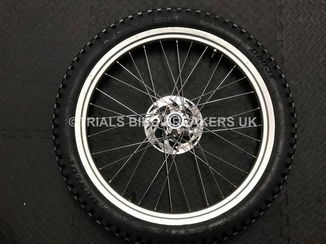 2004>2015 GAS GAS PRO FRONT WHEEL WITH DISC & TYRE TO FIT MARZOCCHI FORKS