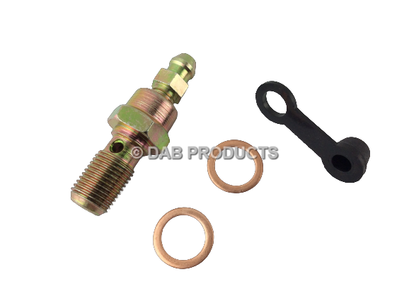 DAB PRODUCTS EASY BLEED BANJO BOLT AND BLEED NIPPLE M10 X 1 GAS GAS BETA SHERCO