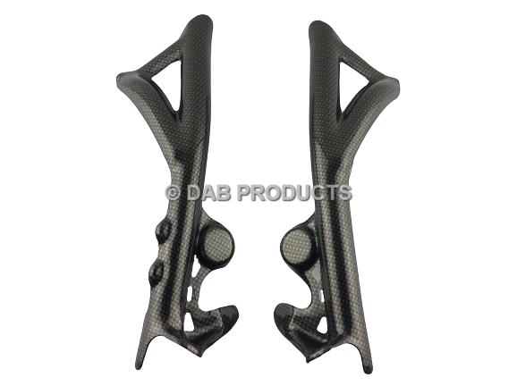 DAB PRODUCTS GAS GAS PRO CARBON WEAVE LOOK FRAME COVERS PROTECTORS 2011-2022 - Trials Bike Breakers UK