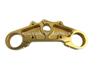 NOS GAS GAS TXT PRO 40MM MARZOCCHI GOLD UPPER FORK CLAMP