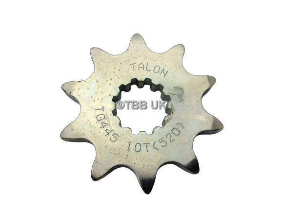 TALON TG445 BETA TECHNO, REV3 & EVO FRONT SPROCKET 10T TEETH