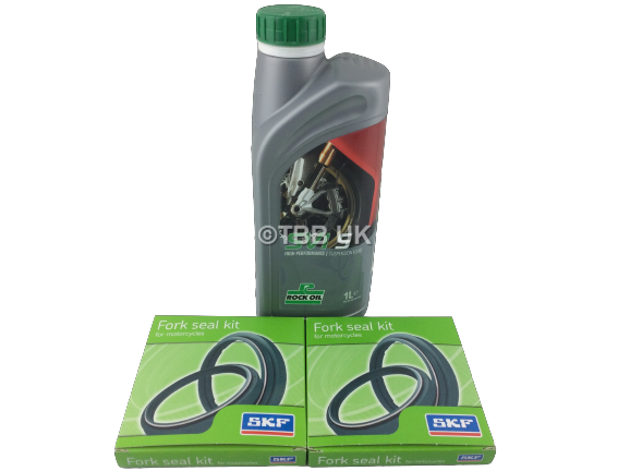 SKF FORK OIL AND DUST SEAL KIT FOR MONTESA 315R/4RT SHOWA FORKS WITH FORK OIL