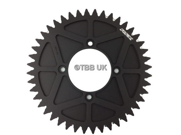 4 BOLT REAR FIM STYLE TRIALS SPROCKET 44T TEETH BLACK