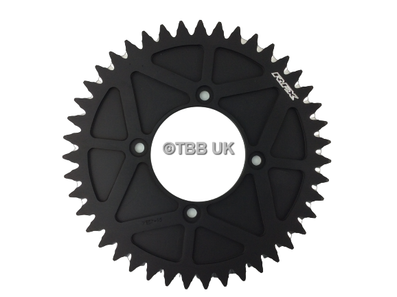 4 BOLT REAR FIM STYLE TRIALS SPROCKET 43T TEETH BLACK