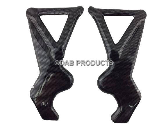 DAB PRODUCTS VERTIGO ICE HELL COMBAT REPLICA CARBON LOOK FRAME PROTECTORS COVERS