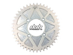 Load image into Gallery viewer, DAB PRODUCTS 4 BOLT REAR FIM STYLE TRIALS SPROCKET 43T TEETH SILVER GAS GAS BETA - Trials Bike Breakers UK

