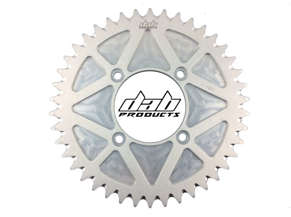 DAB PRODUCTS 4 BOLT REAR FIM STYLE TRIALS SPROCKET 42T TEETH SILVER MONTESA BETA - Trials Bike Breakers UK