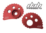 Load image into Gallery viewer, DAB PRODUCTS 2006-2014 GAS GAS TXT PRO 20MM REAR AXLE SNAIL CAMS 1PR RED - Trials Bike Breakers UK
