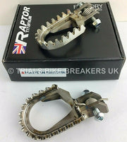 RAPTOR TITANIUM TRIALS FOOTRESTS FOOTPEGS GAS GAS 4RT BETA TRS SHERCO MONTESA - Trials Bike Breakers UK