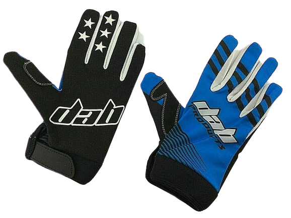 DAB PRODUCTS TEAM TRIALS GLOVES 1PR BLUE / BLACK