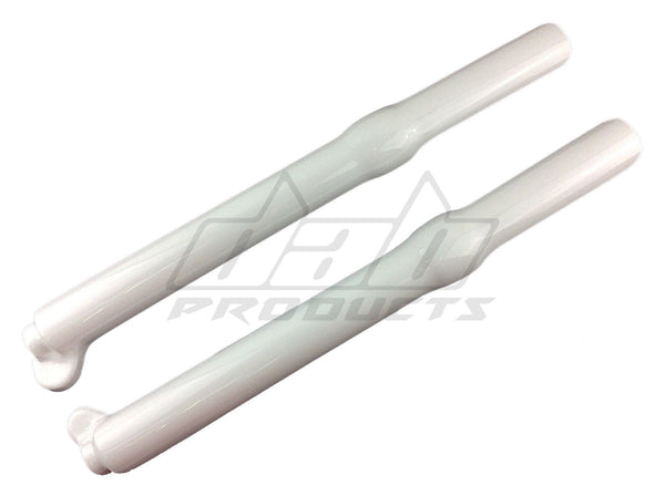 DAB PRODUCTS TECH TRIALS FULL LENGTH FORK GUARDS COVERS WHITE - Trials Bike Breakers UK