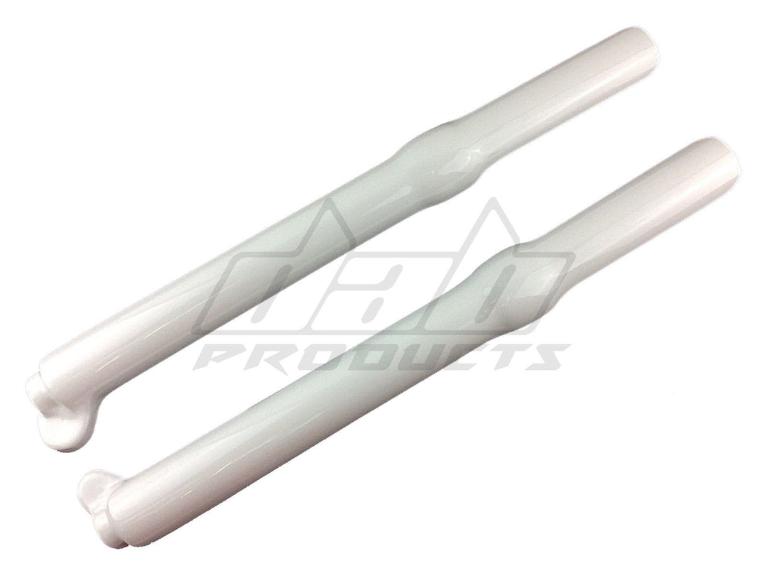 DAB PRODUCTS TECH TRIALS FULL LENGTH FORK GUARDS COVERS WHITE - Trials Bike Breakers UK