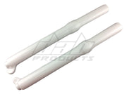 DAB PRODUCTS TECH TRIALS FULL LENGTH FORK GUARDS COVERS WHITE - Trials Bike Breakers UK