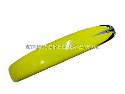 GENUINE 1994>2000 GAS GAS TRIALS FRONT MUDGUARD FENDER YELLOW