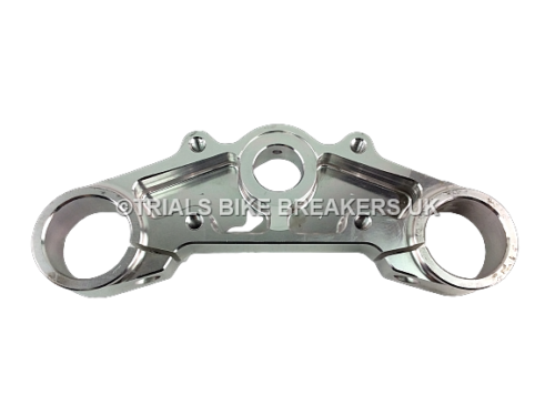 NOS GAS GAS TXT PRO CNC 38MM SILVER UPPER FORK CLAMP YOKE