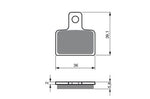Load image into Gallery viewer, DAB PRODUCTS TRIALS PERFORMANCE REAR BRAKE PADS TO FIT AJP INBOARD TYPE CALIPER - Trials Bike Breakers UK
