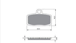 Load image into Gallery viewer, DAB PRODUCTS TRIALS FRONT BRAKE PADS TO FIT FORMULA FRONT CALIPERS - Trials Bike Breakers UK
