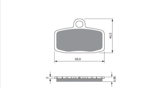 DAB PRODUCTS TRIALS FRONT BRAKE PADS TO FIT FORMULA FRONT CALIPERS - Trials Bike Breakers UK