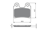 Galfer FD460 Trials Brake Pads – Front Fit For Braktec, Gas Gas, Montesa, Vertigo, TRS