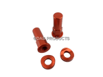 Load image into Gallery viewer, DAB PRODUCTS RIM LOCK NUTS &amp; WASHERS KIT ORANGE FANTIC BSA TRS MONTESA AERIAL
