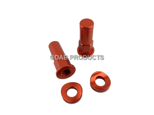 DAB PRODUCTS RIM LOCK NUTS & WASHERS KIT ORANGE FANTIC BSA TRS MONTESA AERIAL
