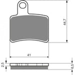 Load image into Gallery viewer, DAB PRODUCTS BETA REV3 PERFORMANCE REAR BRAKE PADS 2005-2008 MODELS - Trials Bike Breakers UK
