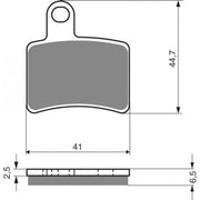 DAB PRODUCTS BETA REV3 PERFORMANCE REAR BRAKE PADS 2005-2008 MODELS - Trials Bike Breakers UK